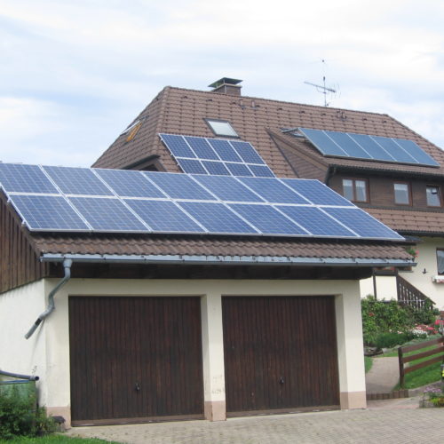 Energia solar a casa